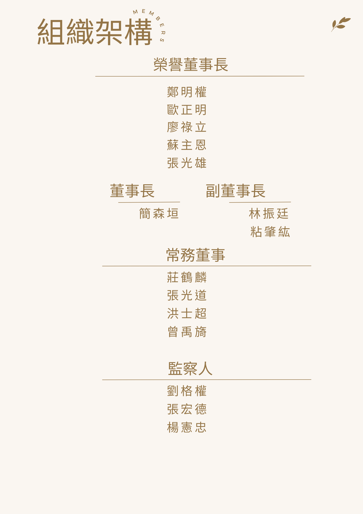 教育基金會組織架構